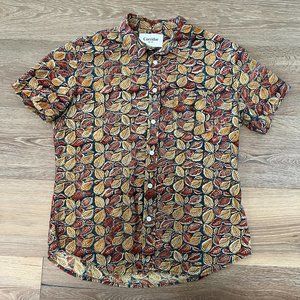 Corridor NYC Handblocked Vegetable-Dyed Short-Sleeve Shirt